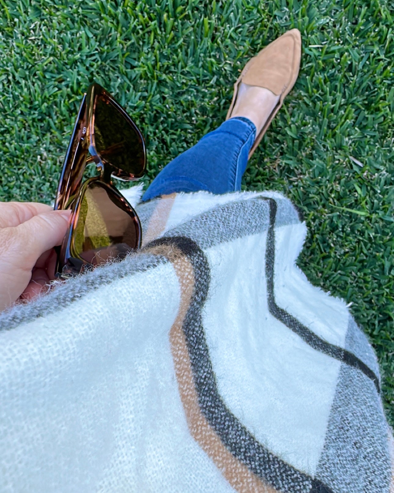 Plaid Scarf (Caramel)