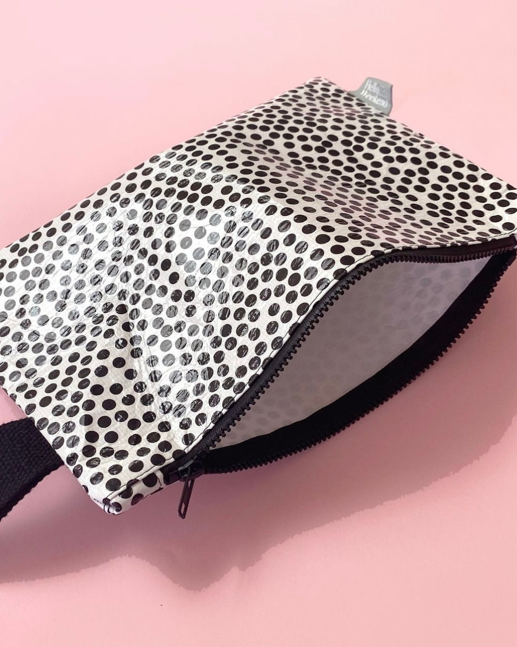 hello weekend, good to go pouch, speckle, waterproof pouch, recycled materials, pouch, clutch bag, eco friendly