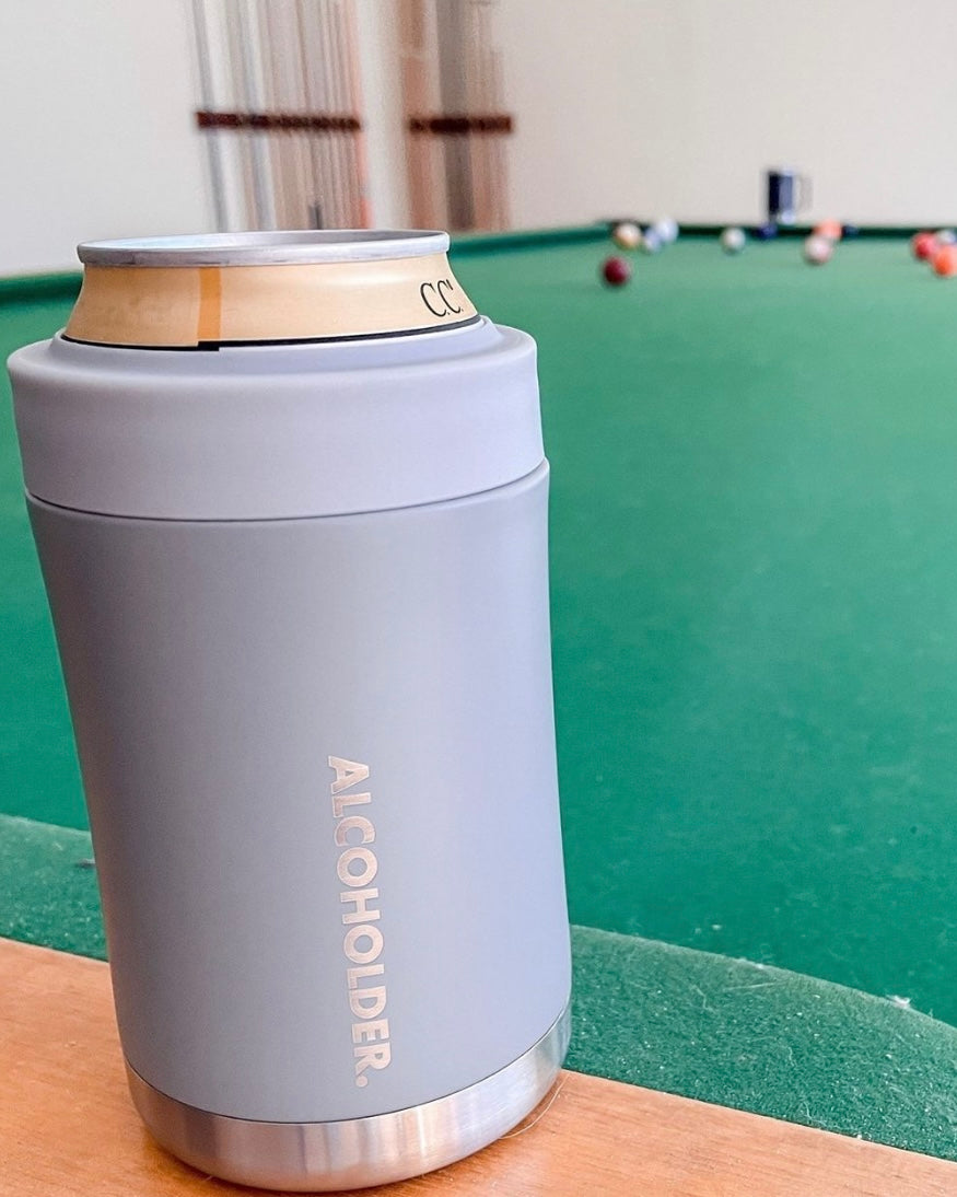 stub zero, alcoholder, bottle holder, cement grey, stubby holder, bottle holder, can holder, drink holder