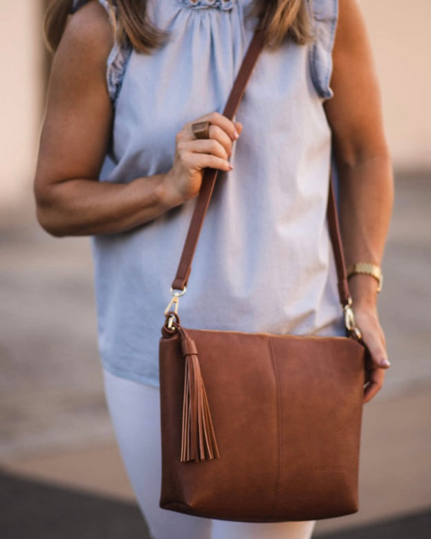 louenhide, daisy, tan, crossbody bag, everyday bag, handbag