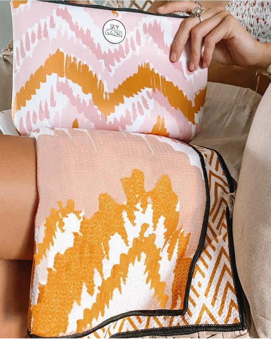 skygazer, sand free beach towel, beach towel, the airlie towel, sky gazer
