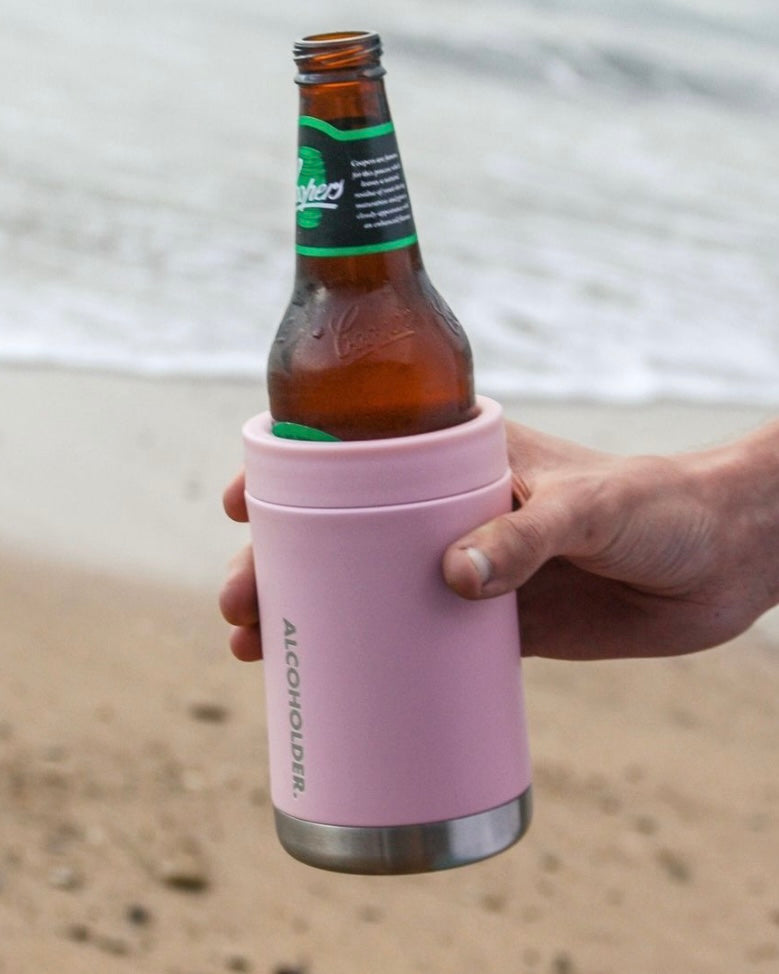 stub zero, alcoholder, bottle holder, pink, stubby holder, bottle holder, can holder, drink holder