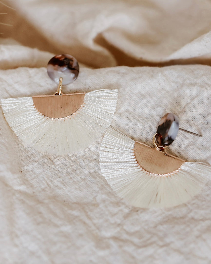 Fan Tassel Earrings