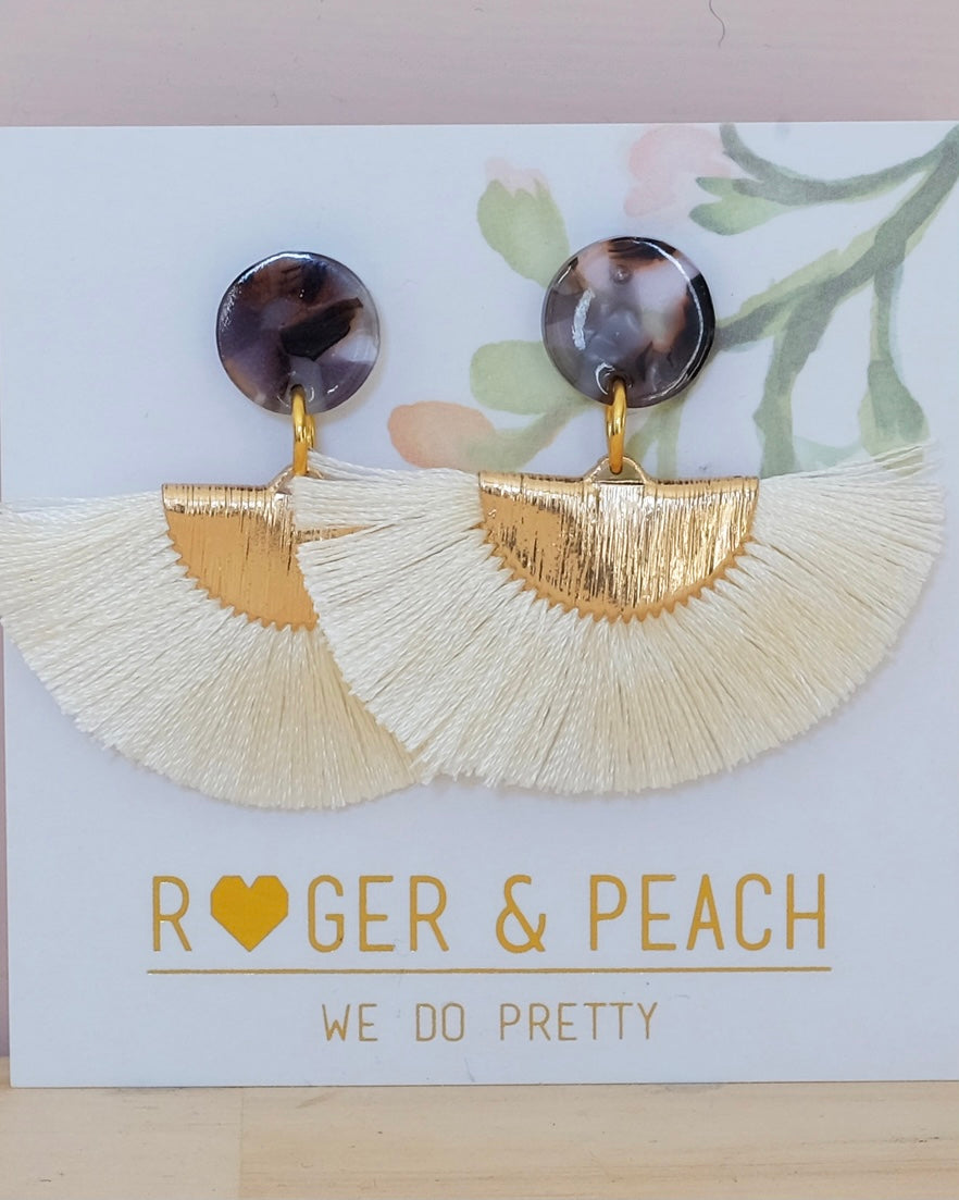 Fan Tassel Earrings