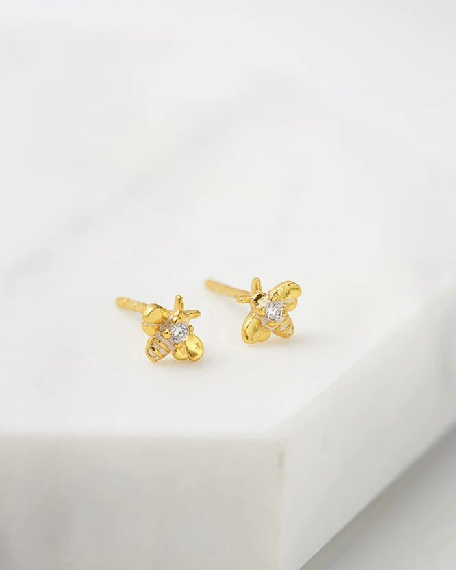 zafino, bee, bee studs, bee jewellery