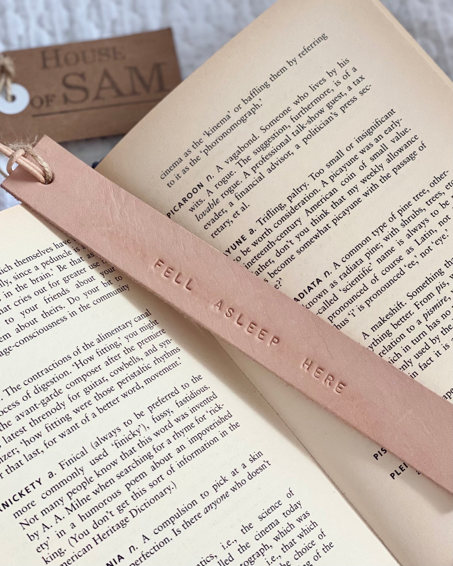 leather bookmark, bookmark, teacher gift,