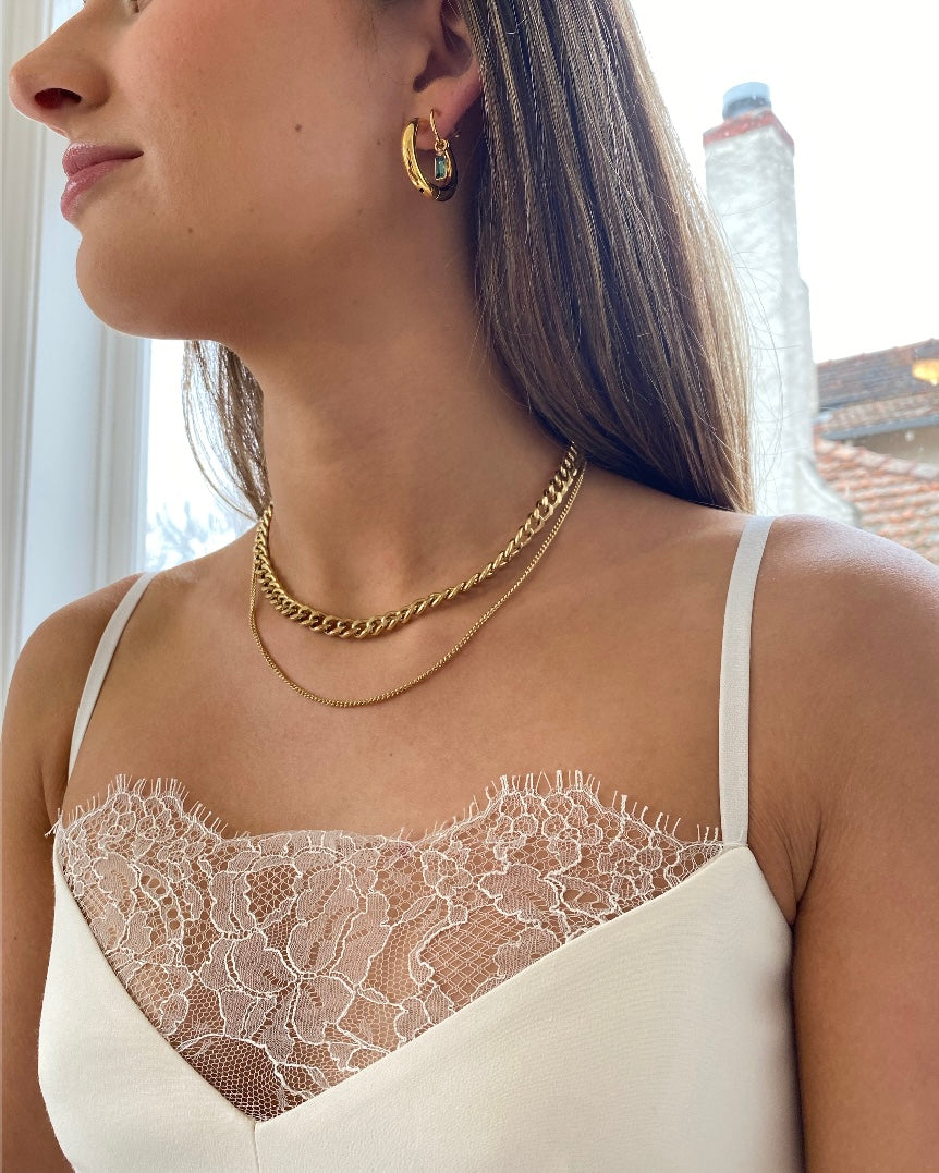 zafino, lyla, necklace, lyla neckalce, gold, zafino, layered necklace