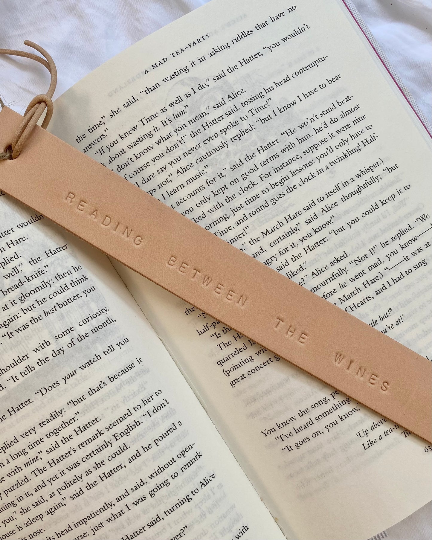 leather bookmark, bookmark, teacher gift,