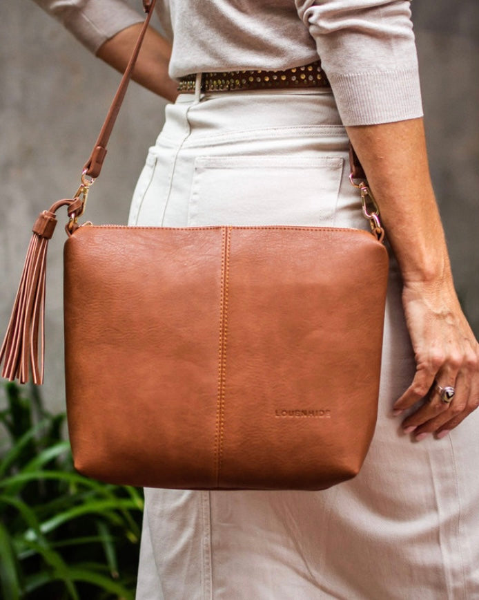 daisy, bag,louenhide, daisy, tan, crossbody bag, everyday bag, handbag