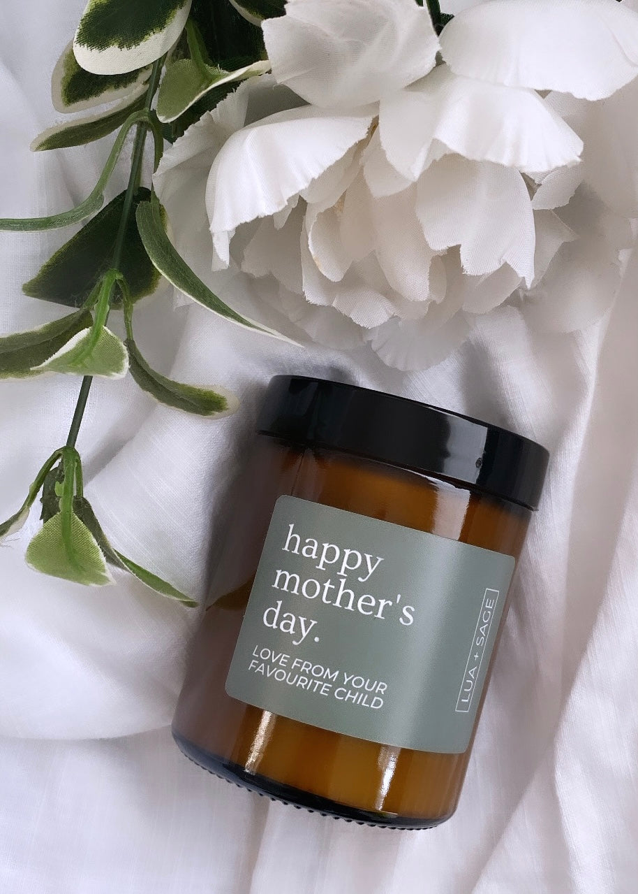 lue and sage, mother's day, candle,