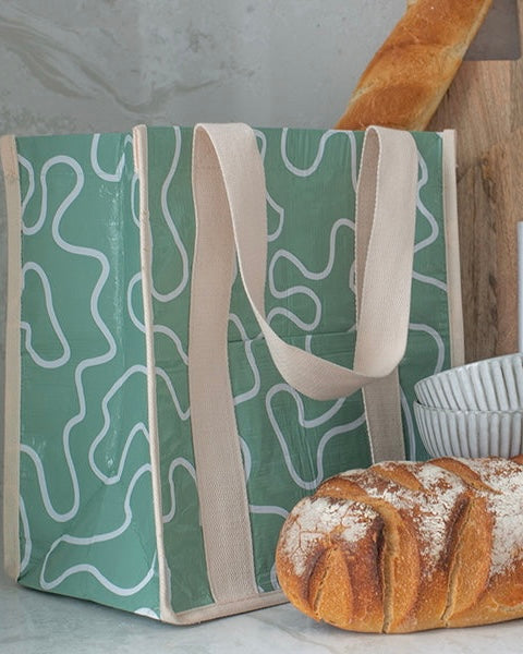 hello weekend, shopper bag, grocery bag, eco friendly bag, recycled bag,