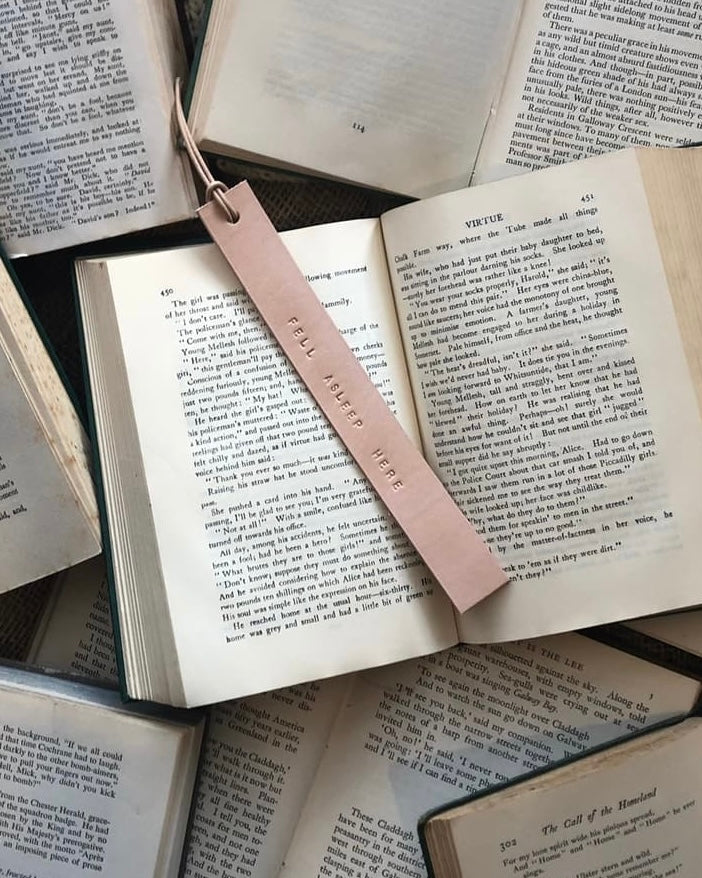 leather bookmark, bookmark, teacher gift,