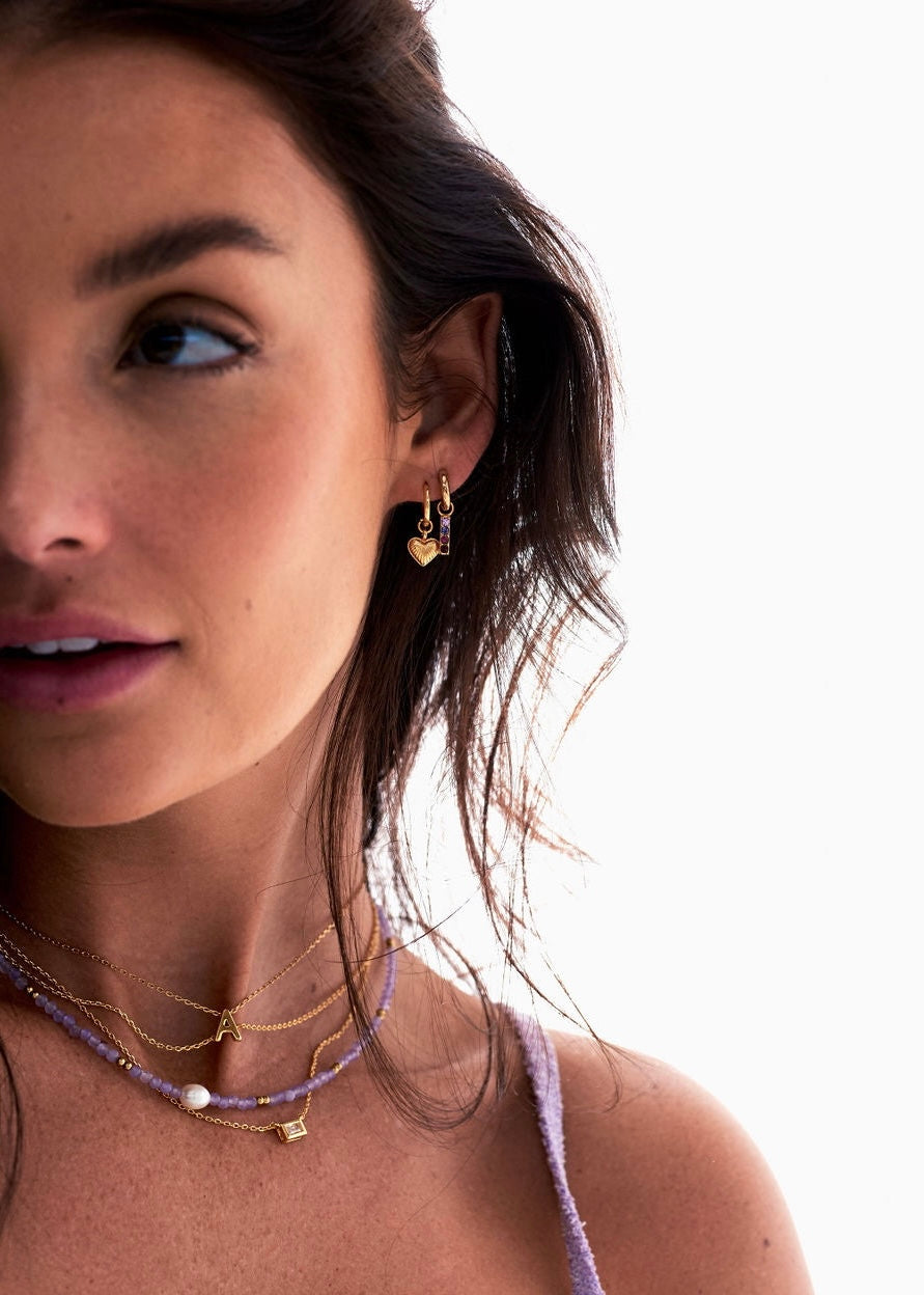 zafino, heidi, necklace, double layer neckllace, gold necklace