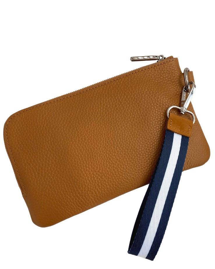 Wristlet/Key Ring (Navy Stripe)