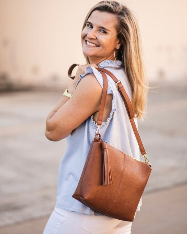 louenhide, daisy, tan, crossbody bag, everyday bag, handbag