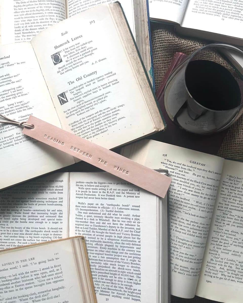 leather bookmark, bookmark, teacher gift,