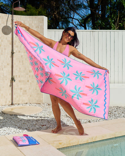 Sand Free Beach Towel (Fiesta Palm)