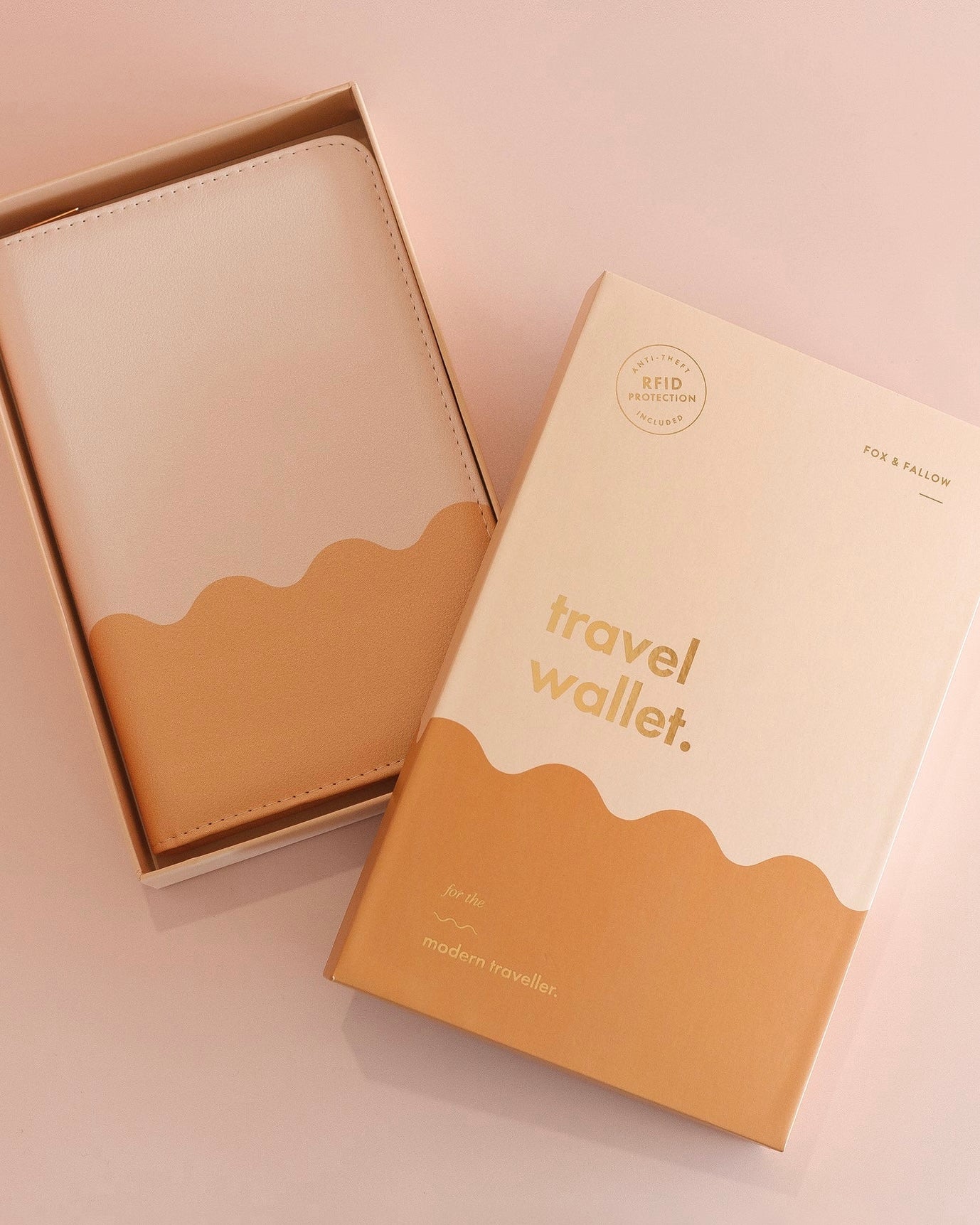 Check Travel Wallet (Caramel Ripple)