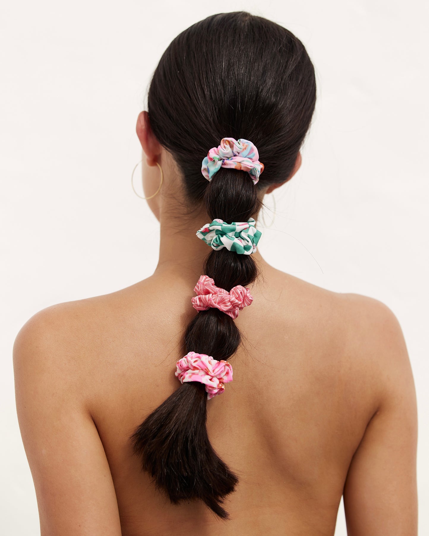 Summer Scrunchie Set (Pink/Green)