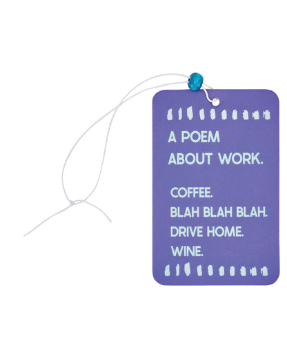 Scentarama Air Freshener (Work Poem)
