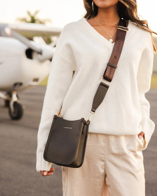 Parker Phone Crossbody Bag (Chocolate)