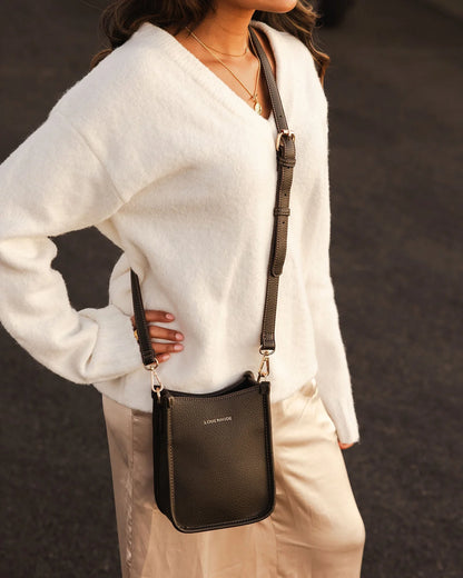 Parker Phone Crossbody Bag (Chocolate)