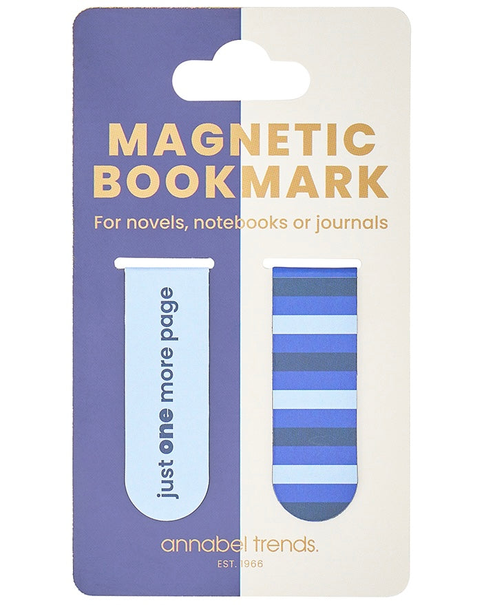 Magnetic Bookmark (Blue Stripe)