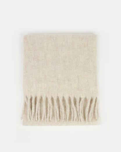 Betty Fluffy Scarf (Oatmeal)