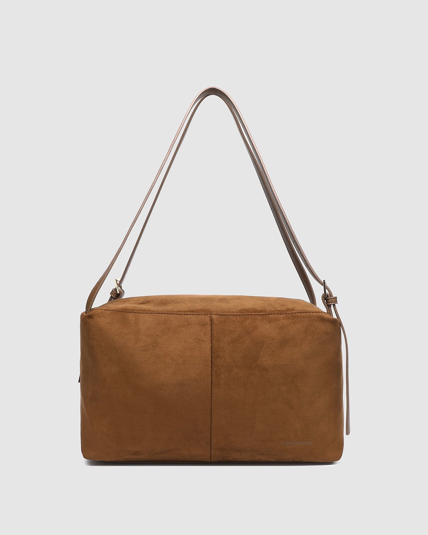 Marissa Shoulder Bag (Cognac Suedette)