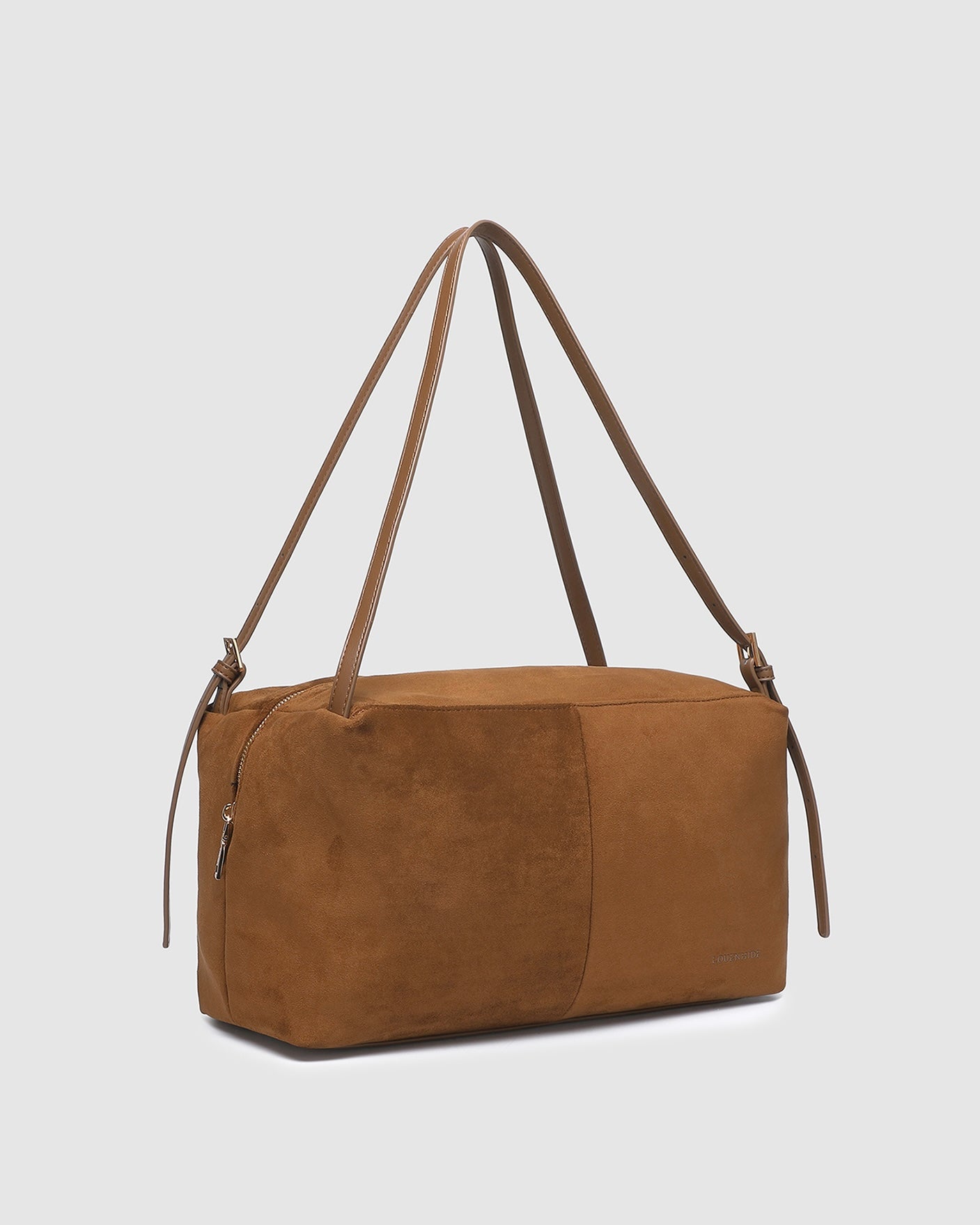 Marissa Shoulder Bag (Cognac Suedette)