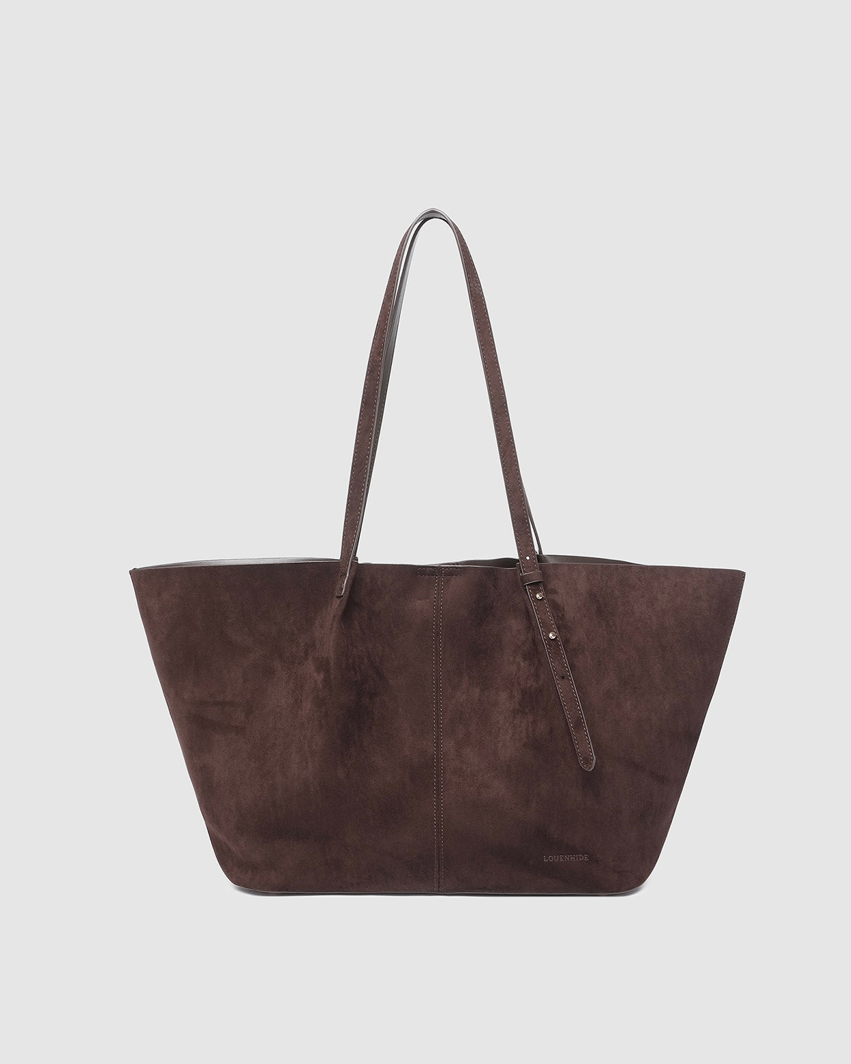 Sawyer Tote and Pouch Set (Chocolate Suedette)