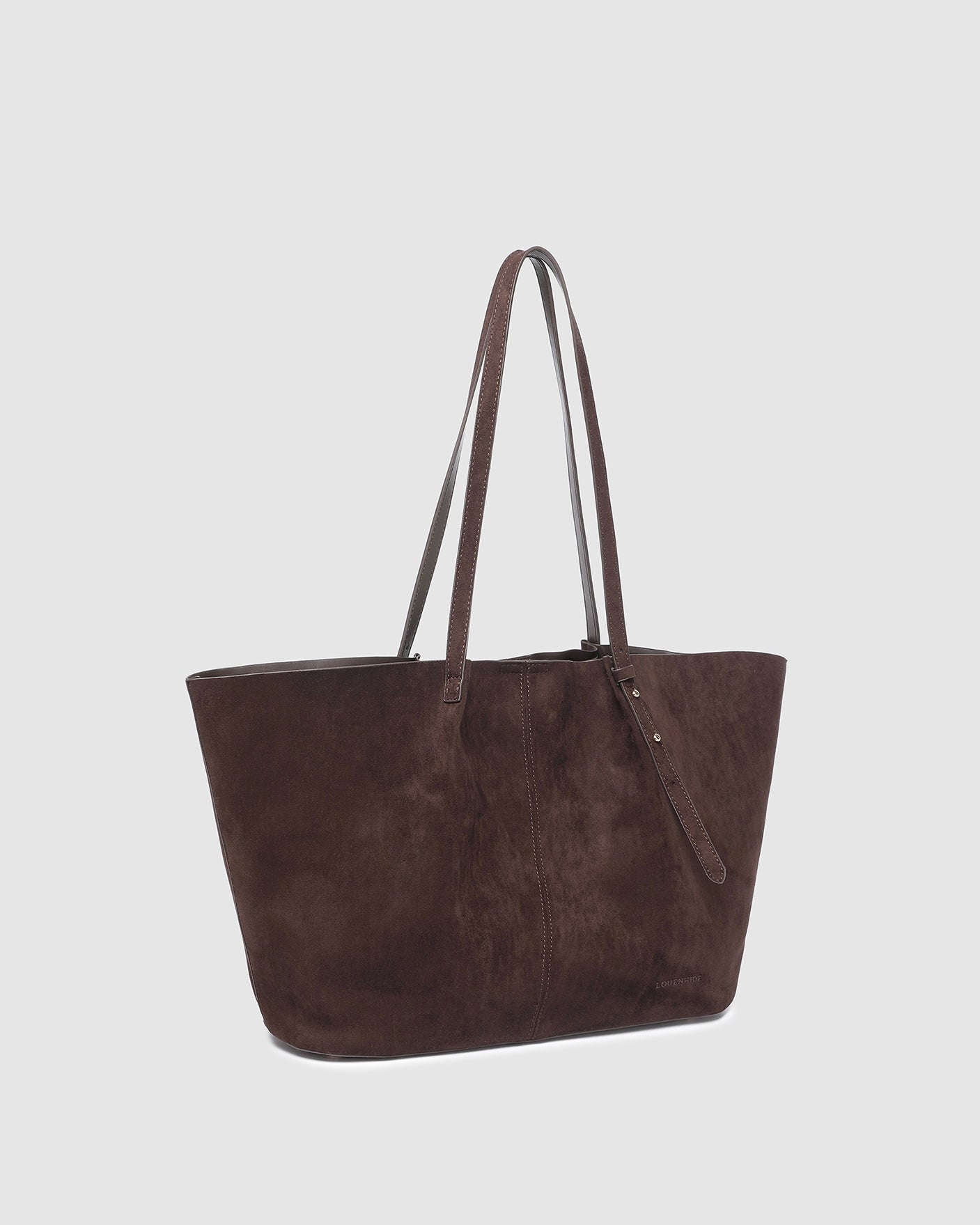Sawyer Tote and Pouch Set (Chocolate Suedette)