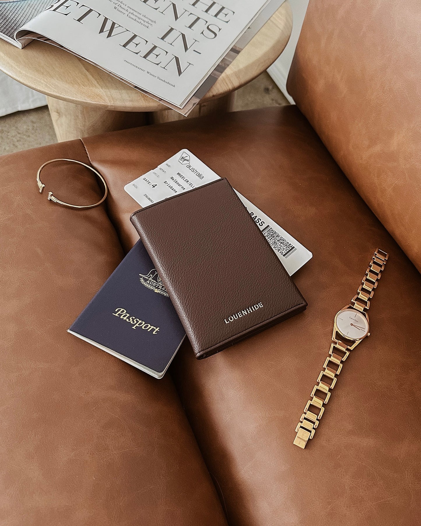 Venice Passport Holder (Chocolate)