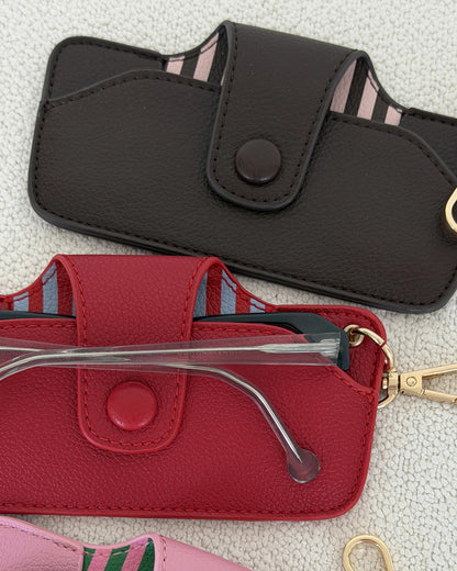 Skittle Sunglass Case (Pink/Chocolate)