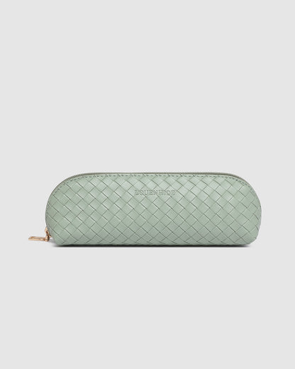 Lucinda Jayne Woven Makeup Bag Set (Sage Green)