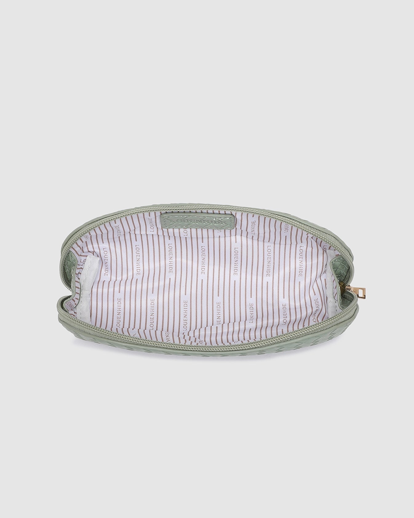 Lucinda Jayne Woven Makeup Bag Set (Sage Green)