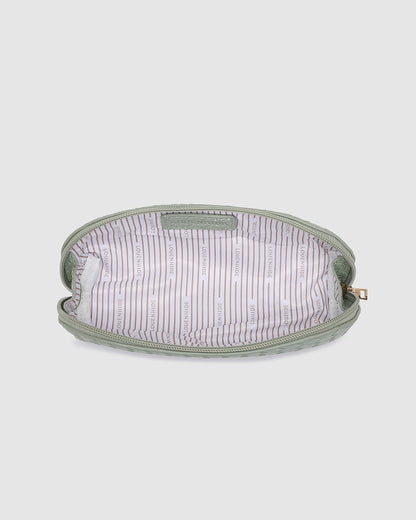 Lucinda Jayne Woven Makeup Bag Set (Sage Green)