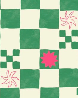 Summer Scrunchie Set (Pink/Green)