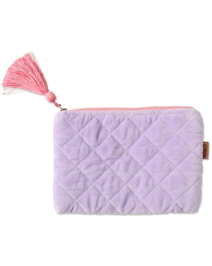 Velvet Cosmetic Purse (Lilac)