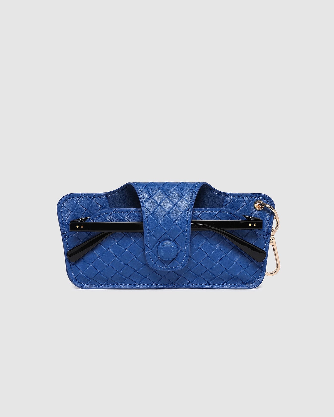 Skittle Sunglass Case (Woven Ocean Blue)