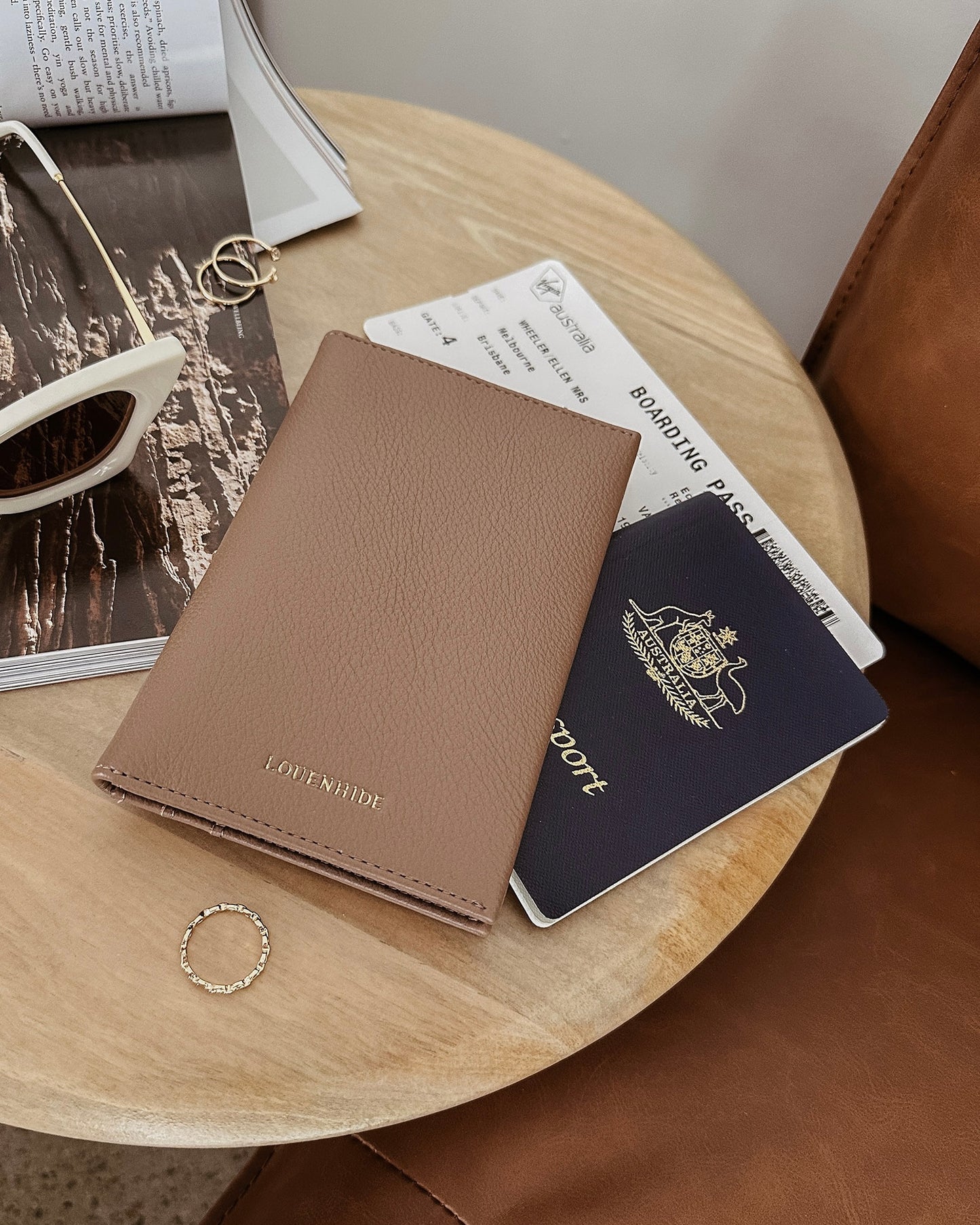 Venice Passport Holder (Mocha)