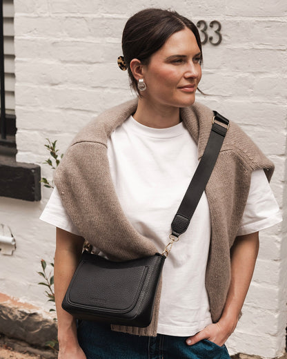 Linda Crossbody Bag (Black)