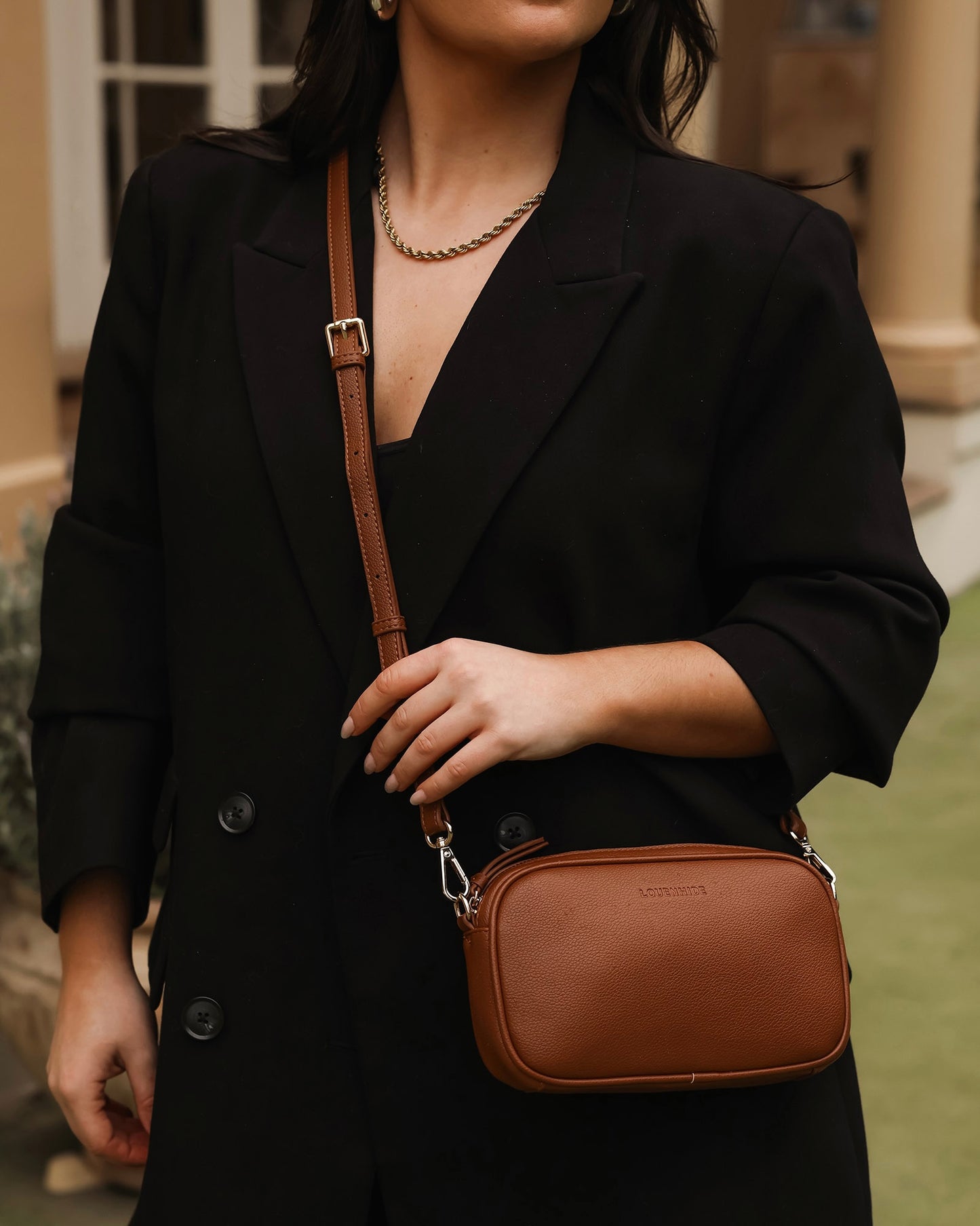 Bianca Crossbody Bag (Tan)