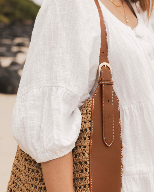 Louisa Shoulder Bag (Natural Tan)