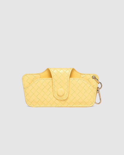 Skittle Sunglass Case (Woven Butter Yellow)