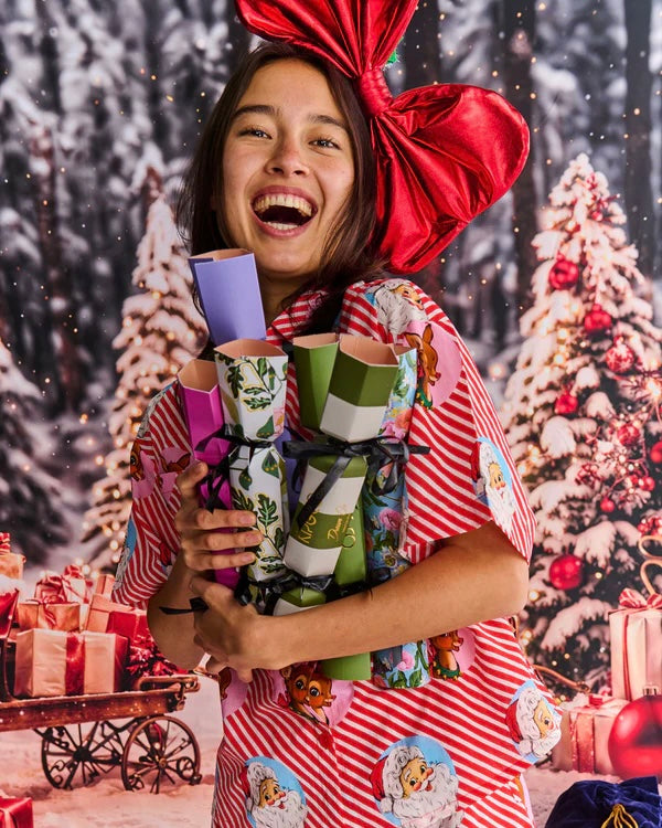 Festive Cheer Velvet Bon Bon Eye Mask Set (Set of 4)