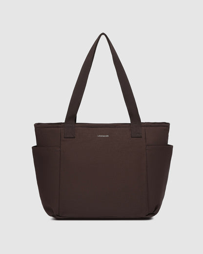 Charlotte Canvas Tote Bag (Chocolate)