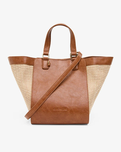 Carnegie Tote (Tan/Weave)
