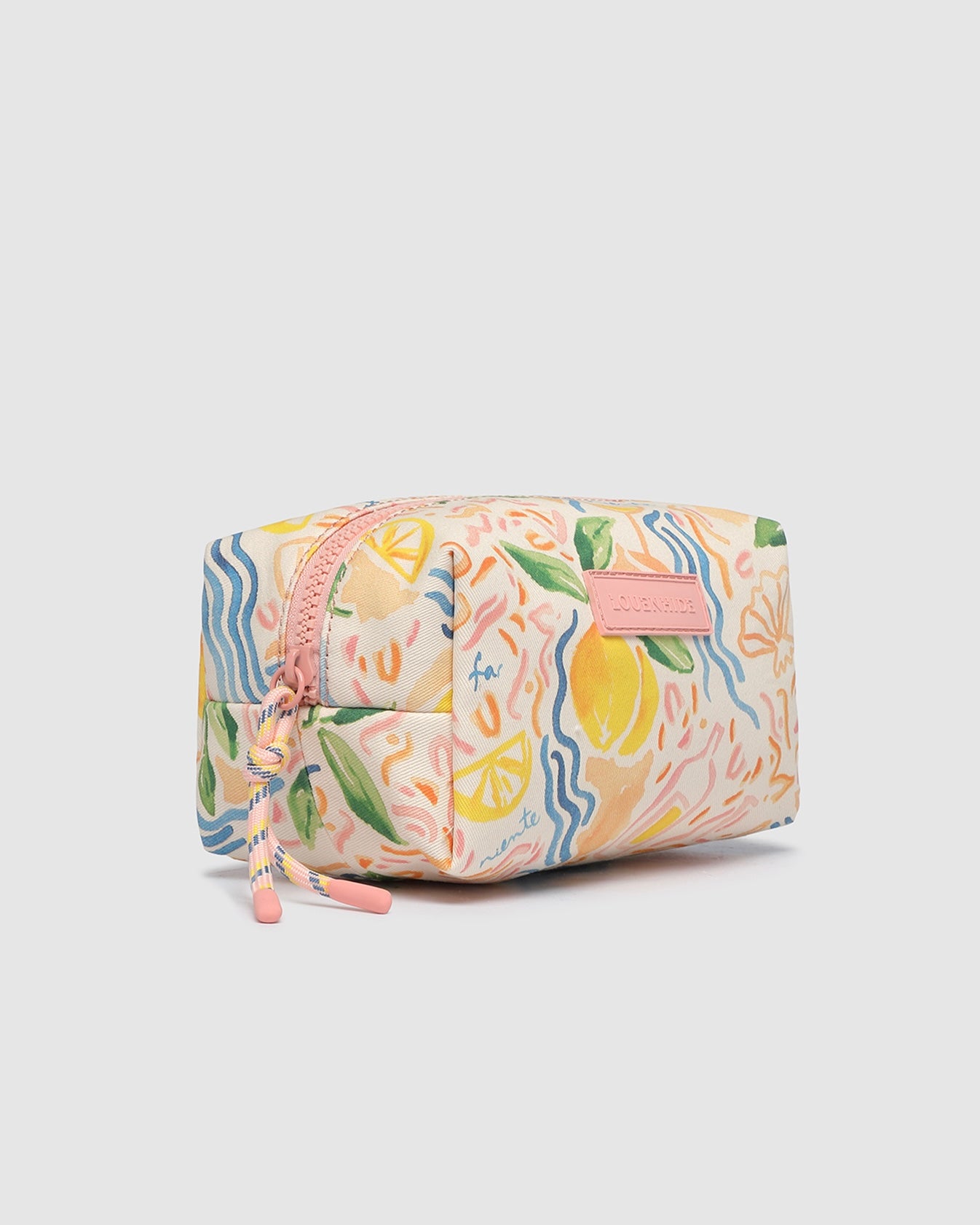 Bambi Pouch/Makeup Bag (Lemon Print)