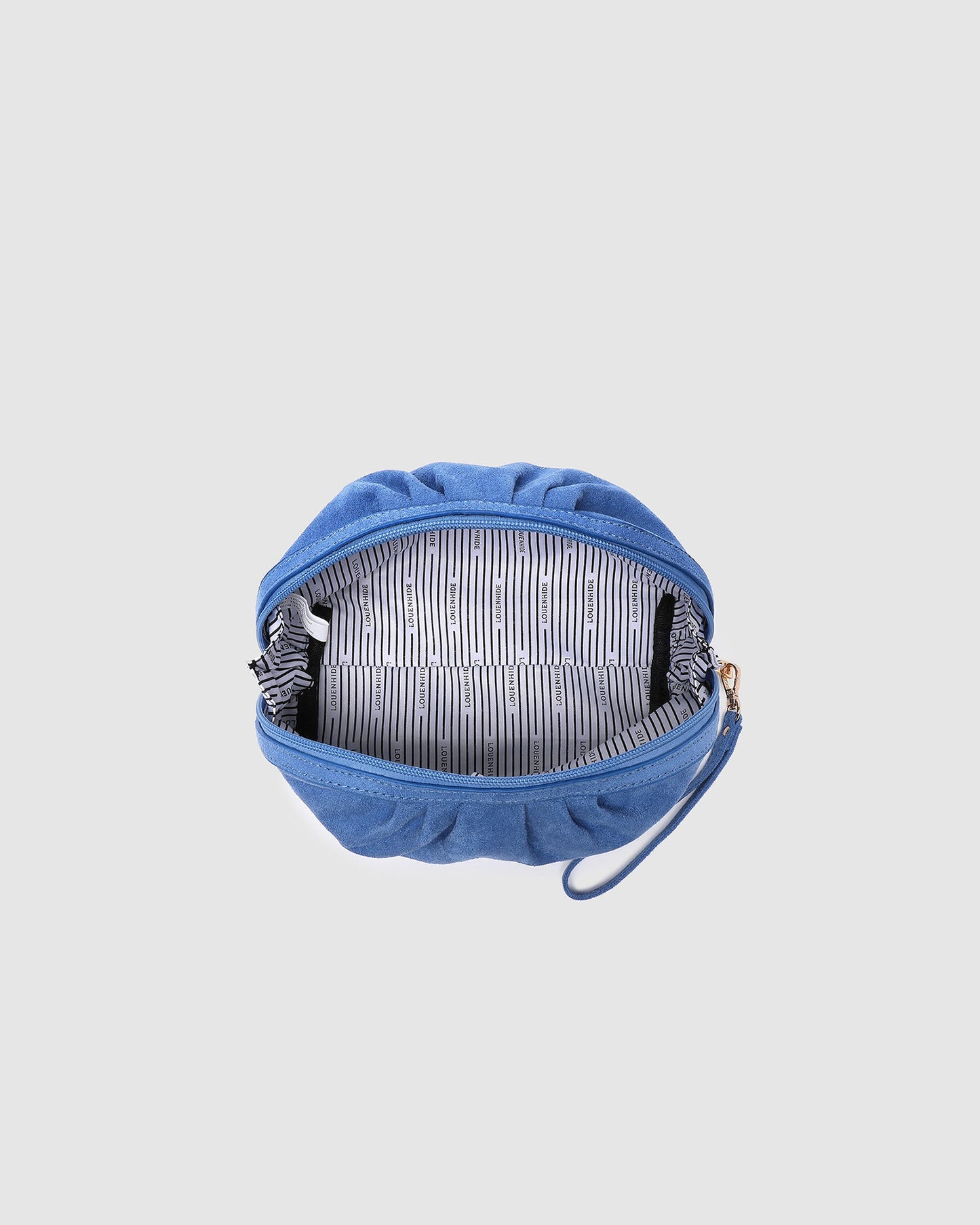 Sarski Suedette Makeup Bag (Persian Blue)